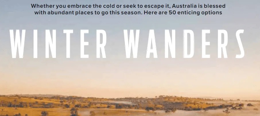 Winter Wanders — 50 places to go this season